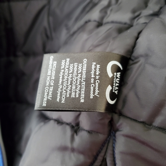 Wuxly (Wully) Quilted Puffer Blue Eagle Vest Size Large - Picture 10 of 12